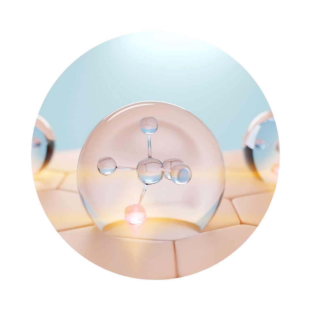 <h6>3 Skin Vitamins <br>(B3, B5, B9)</h6>
<p>Restore radiance, even skin tone, and hydrate.</p>