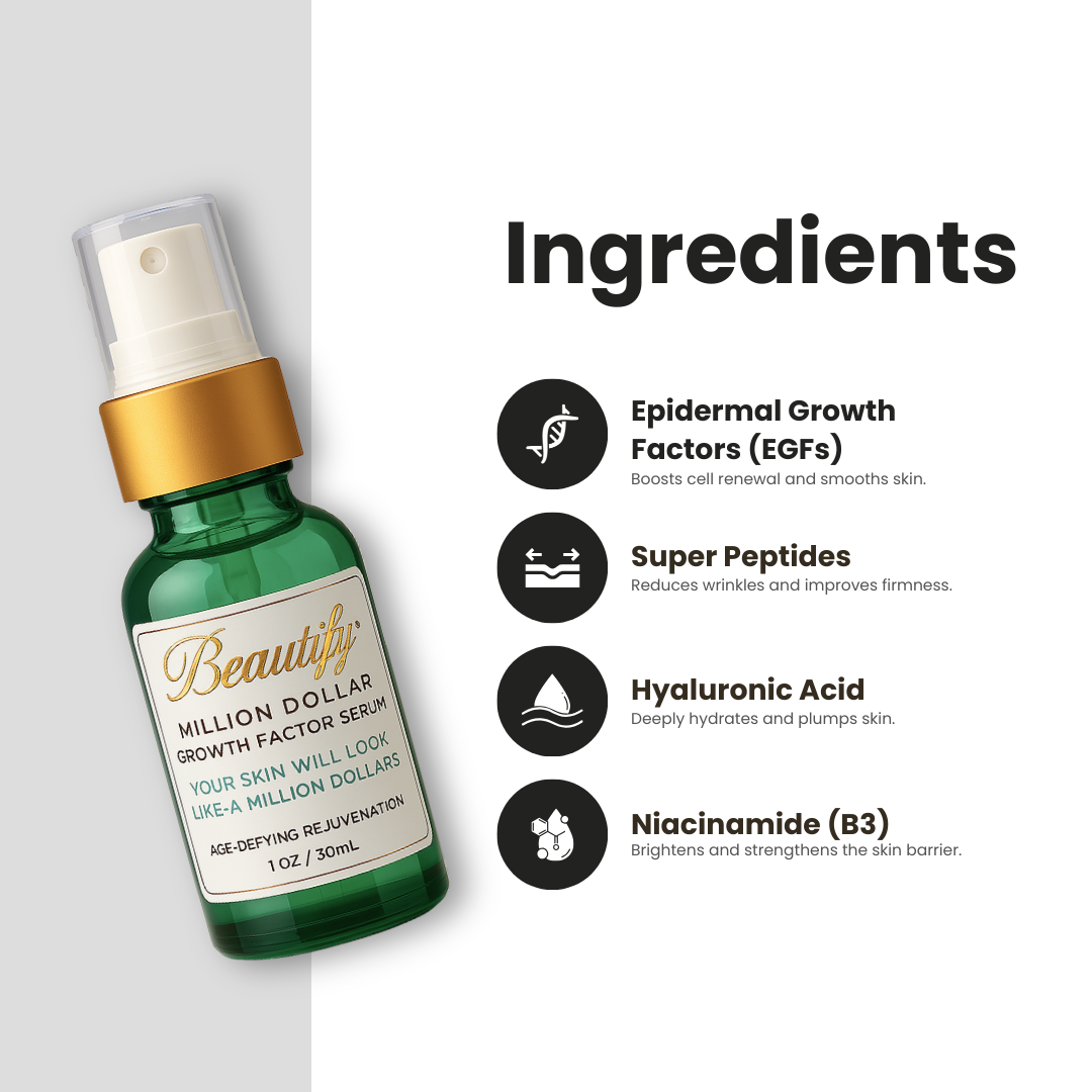 Million Dollar Growth Factor Serum – Beautify Skin Care